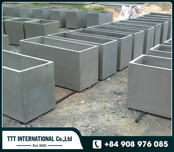 GRC light weight concrete planter pots